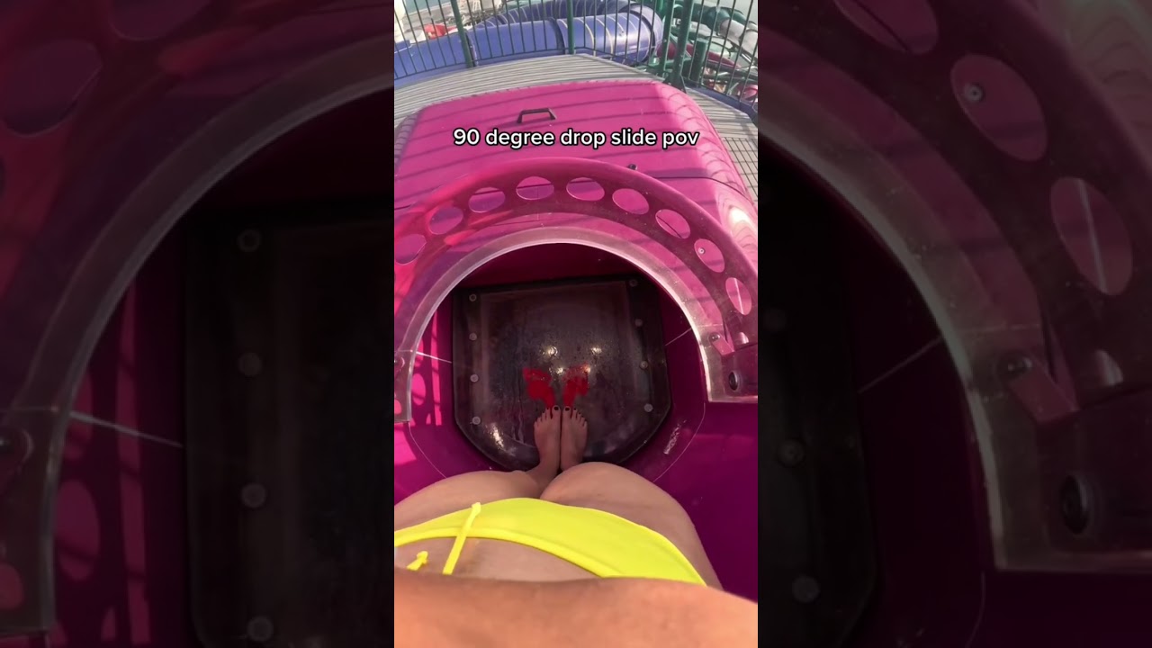 90 Degree Drop Slide on the MSC World Europa