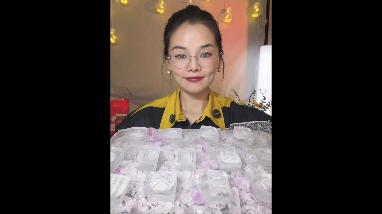 ASMR CLEAR ICE MUKBANG