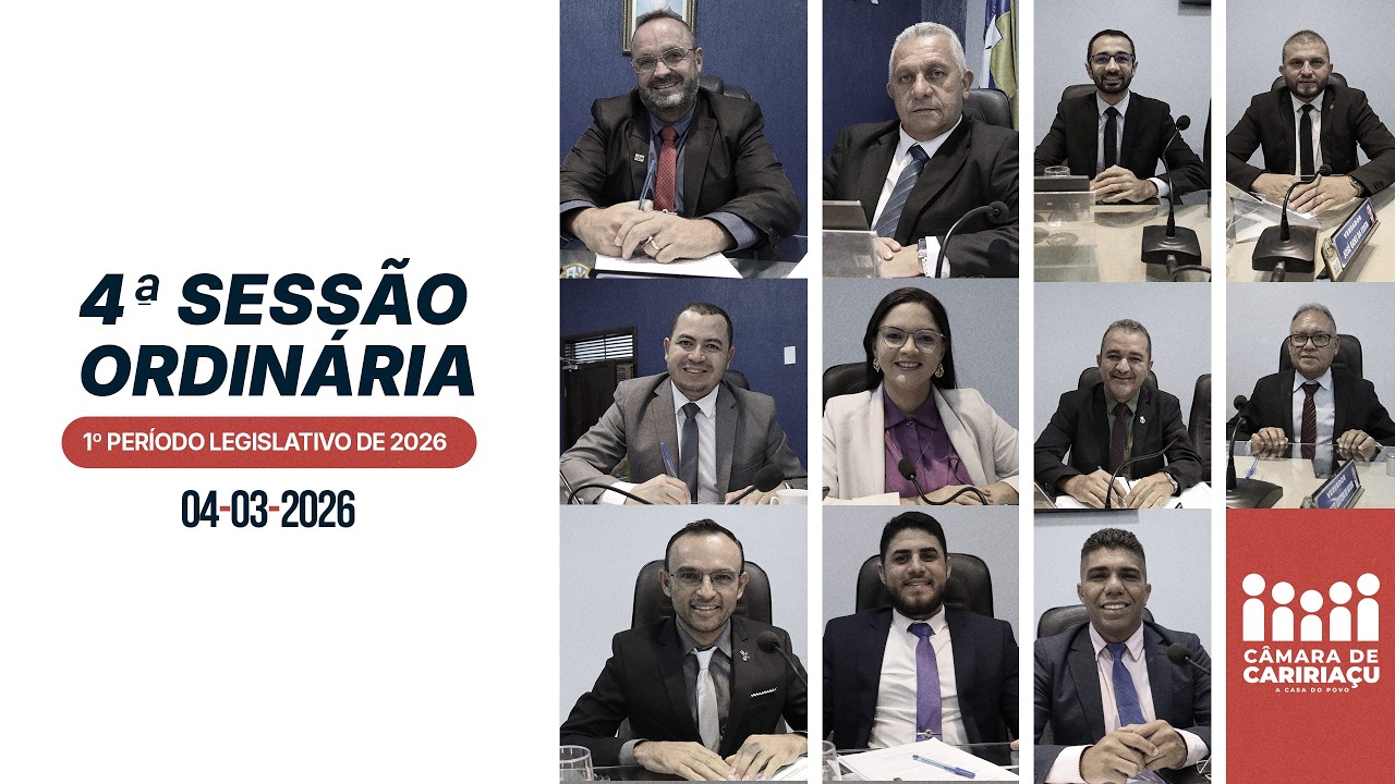4ª  Sessão Ordinária do primeiro período legislativo de 2026