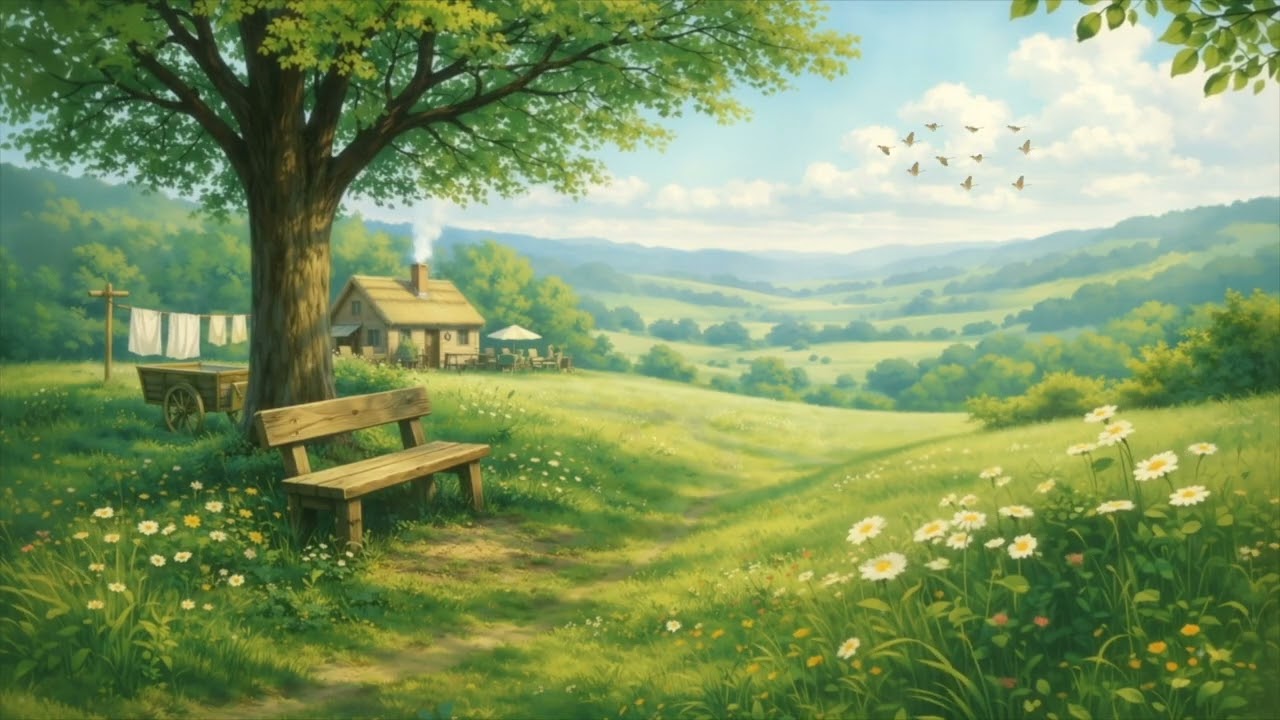 Studio Ghibli Inspired Ambience 🌿 Peaceful Instrumental Music for Relaxation, Study & Sleep