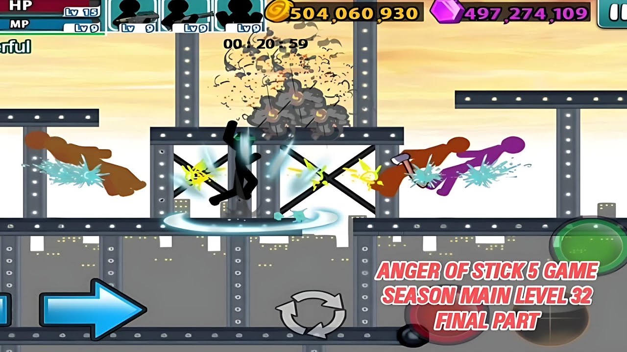 ANGER OF STICK 5 💀 Season Mode Level 32 Part 4 | FINAL BOSS DEFEATED 🔥👑 