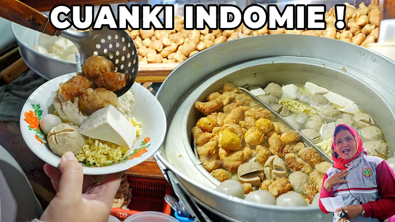 PEDAGANG INI JUALAN CUANKI 5 RIBU TERNYATA INDOMIE NYA MIE KOCOK !