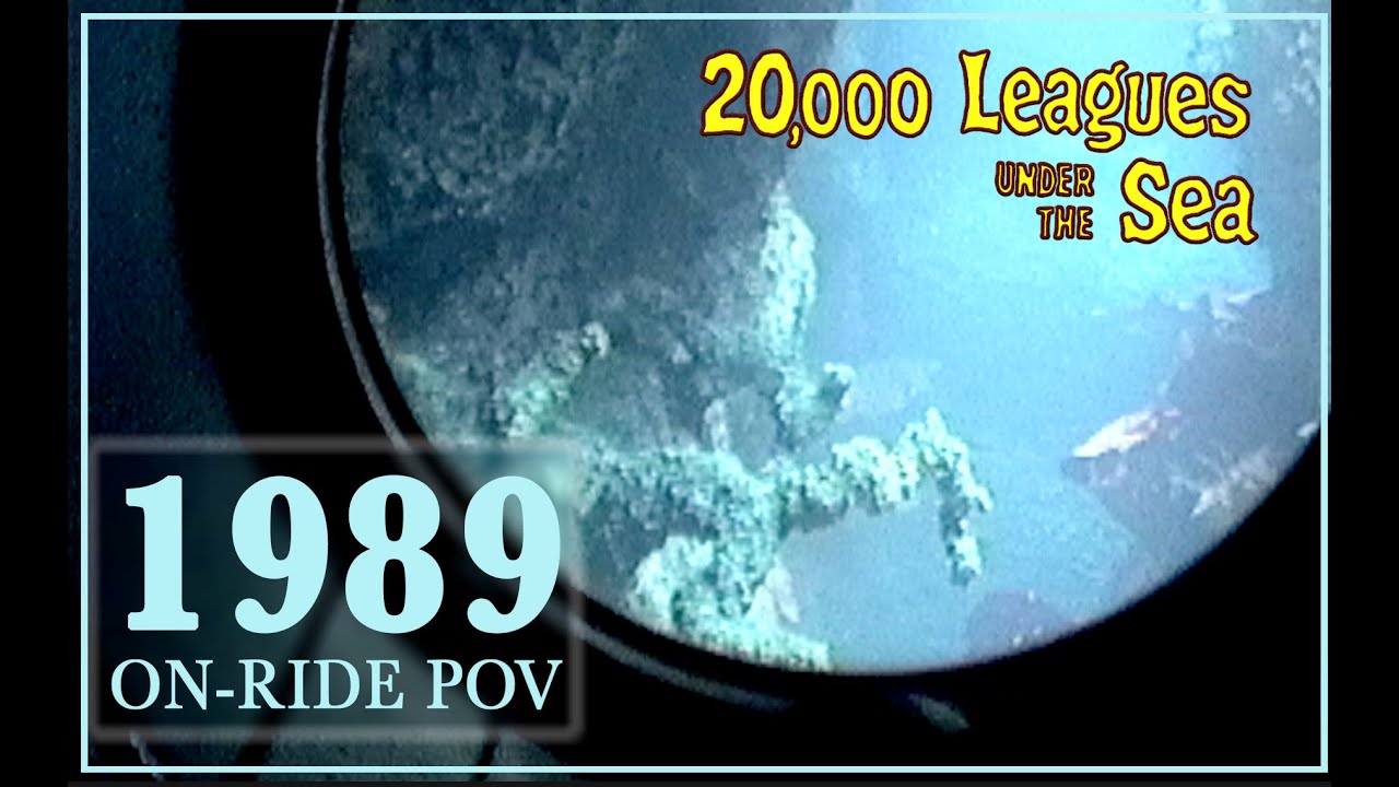 20 000 Leagues Under the Sea On Ride POV - December 1989