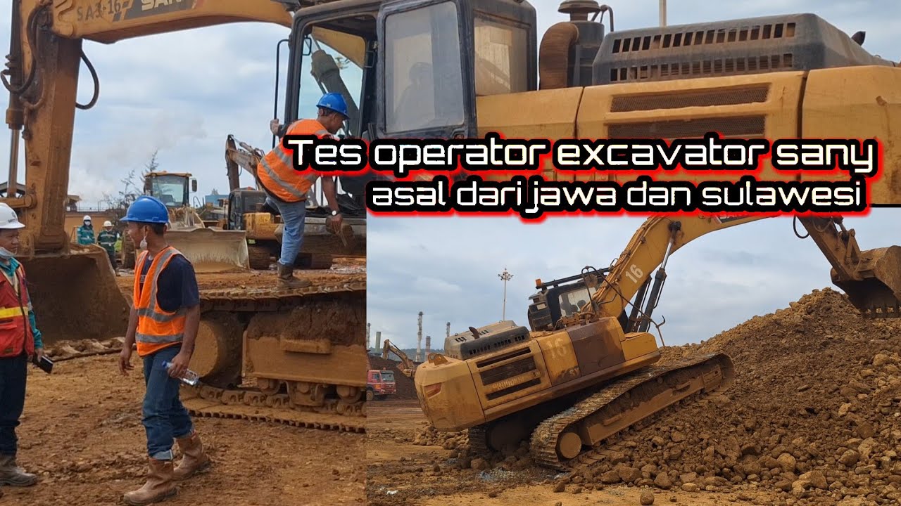 ⛔️Tes operator excavator Sany,mantan dari tambang terbesar di sulawesi tenggara