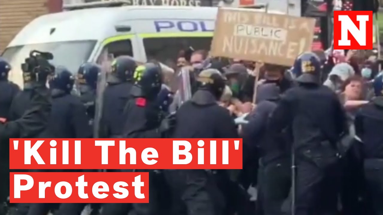 U.K. Police Clash With Demonstrators As &lsquo;Kill The Bill&rsquo; Protest Turns Violent In Bristol