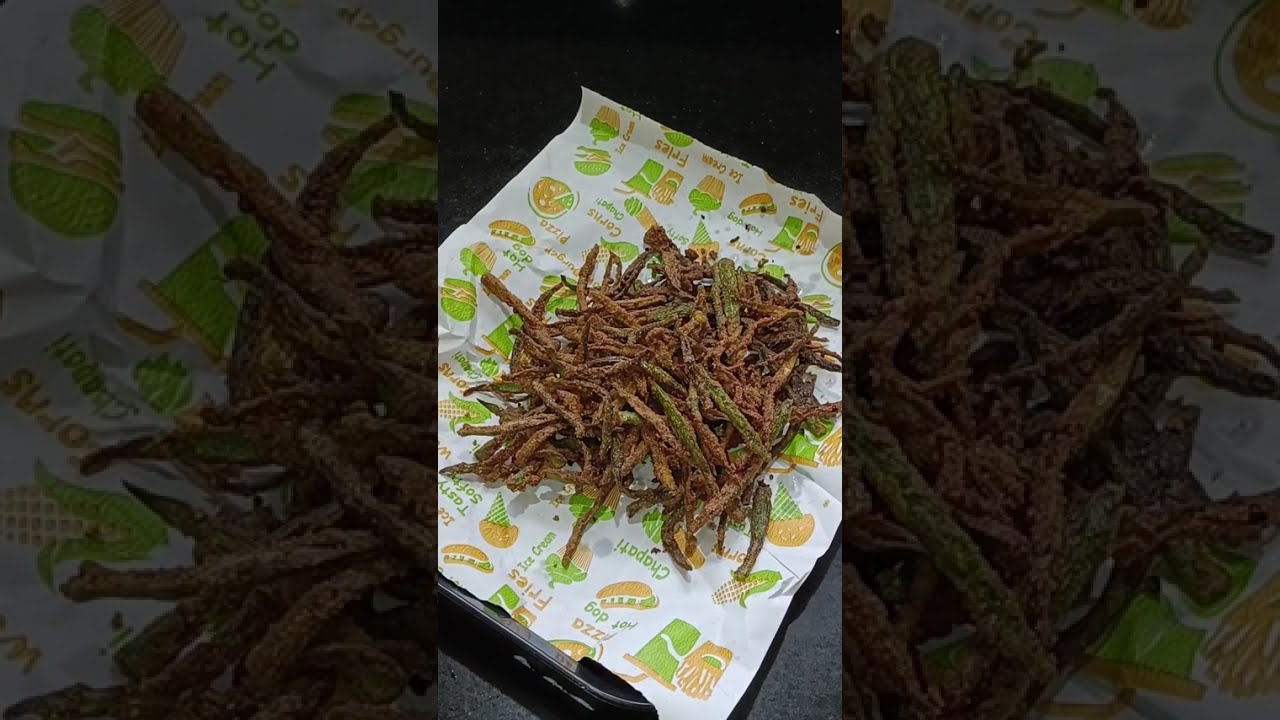 आशी कुरकुरीत भेंडी कोनाला खायला आवडते??#viral #cooking #crispybhindi #snacks 