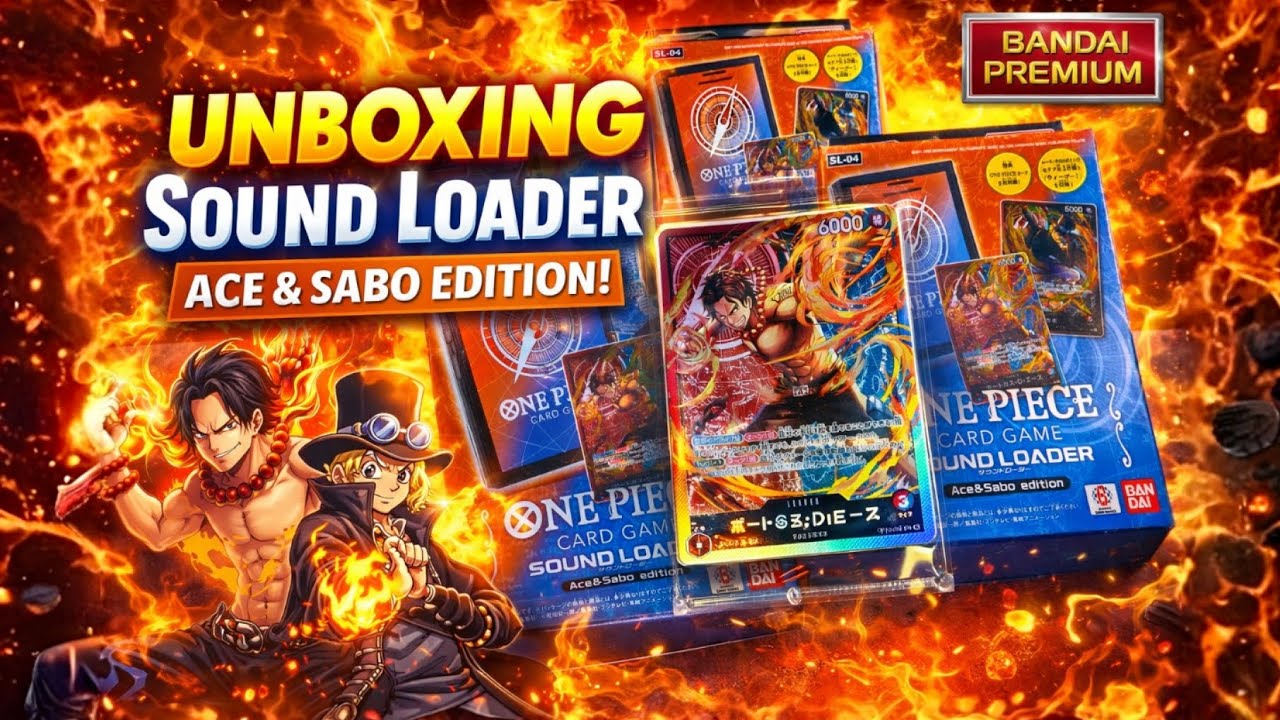 One Piece Card Game Sound Loader Ace & Sabo Edition 🔥 Premium Bandai Unboxing!