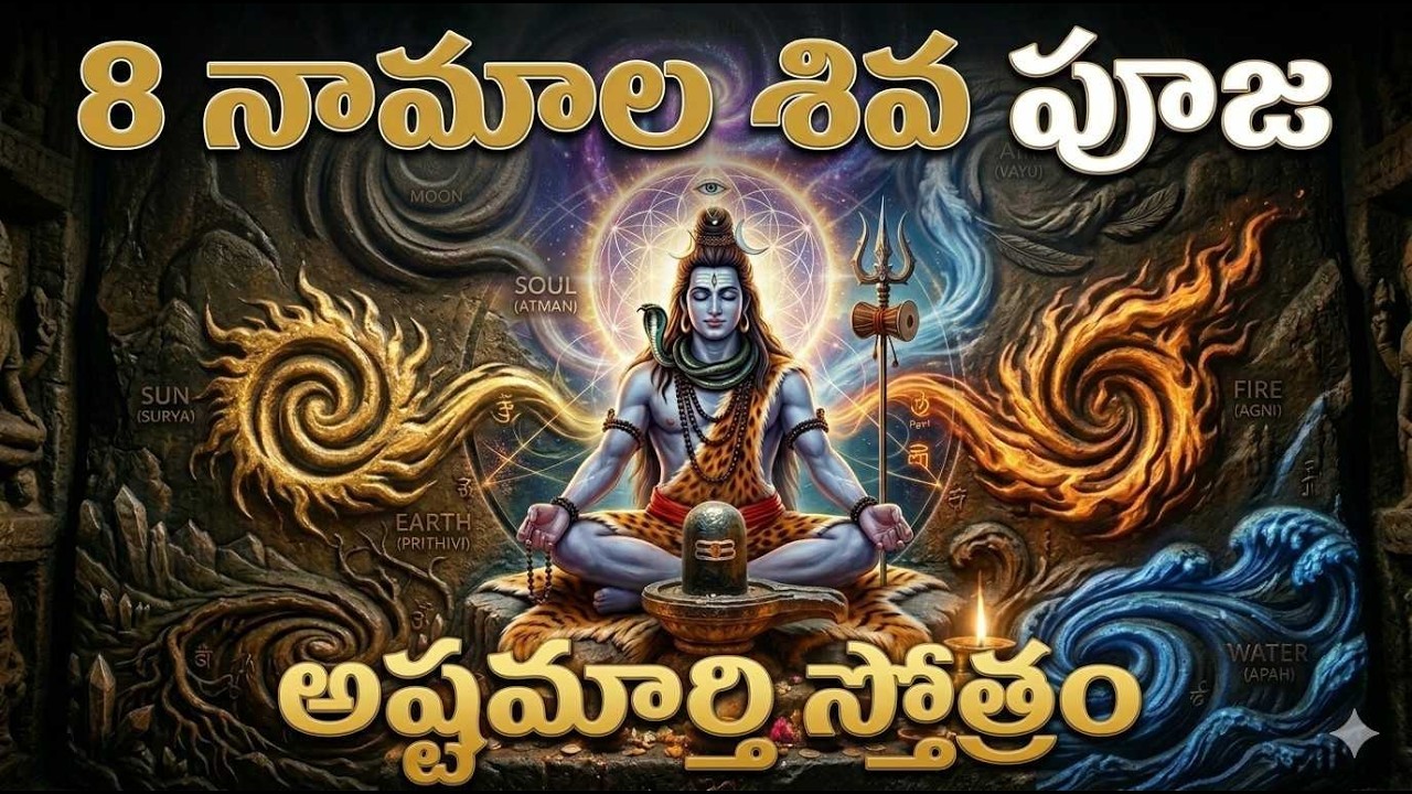 Powerful & Spiritual: Shiva Ashtamurti Stotram | పరమశివుని అష్టమూర్తి స్తోత్రం | Divine Energy