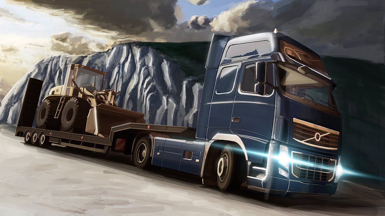 Euro Truck Simulator 2 Chill Christmas Cruise.