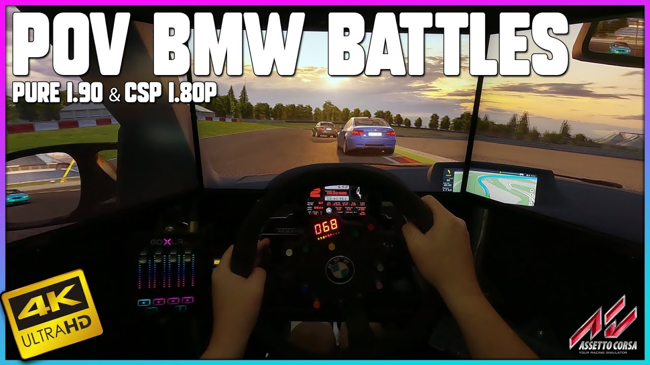 Assetto Corsa | 4k POV Ultra Immersion | Pure 1.90 CSP 1.80 preview218 | BMW Battles At Nurburgring