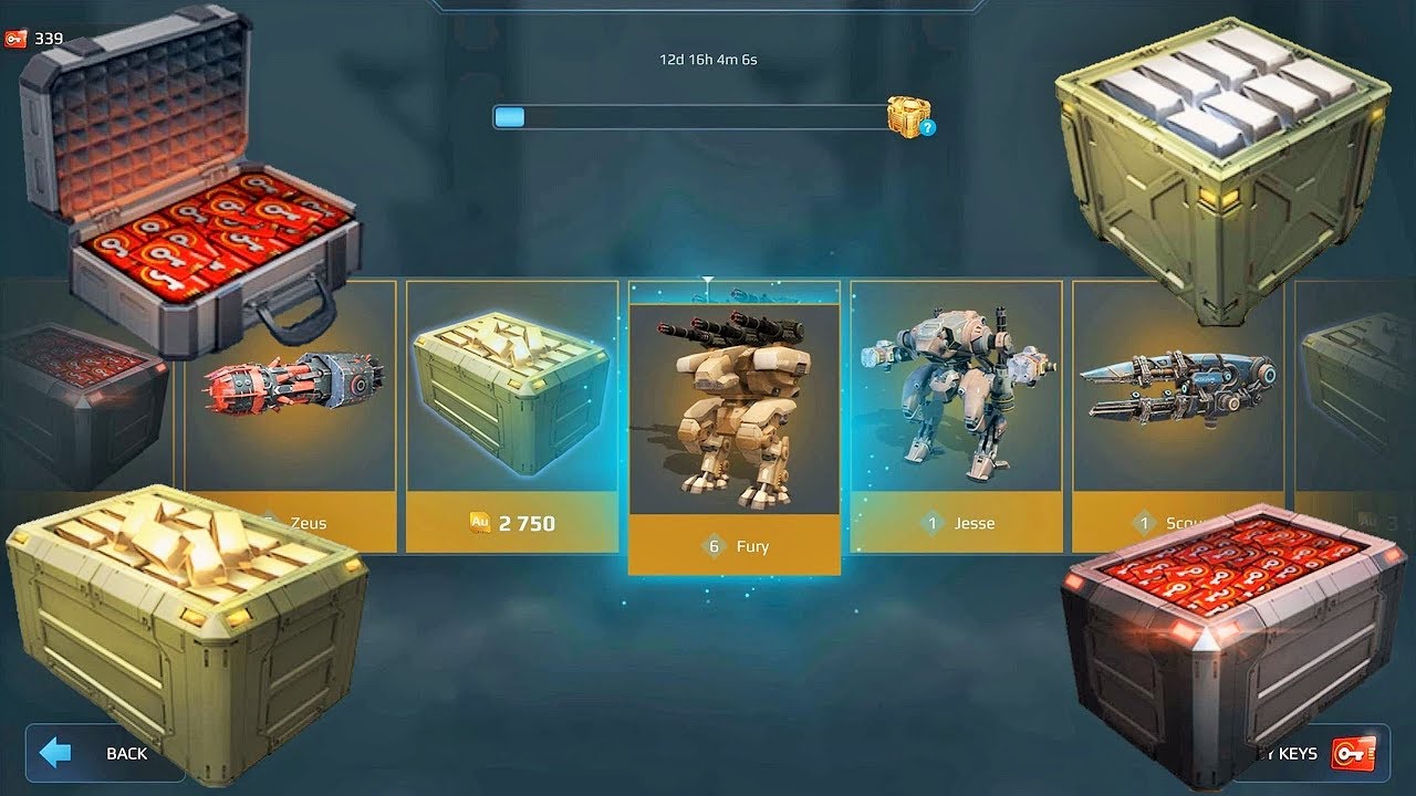 War Robots [3.1] - Black Market Chest Opening (6000 Keys) !!