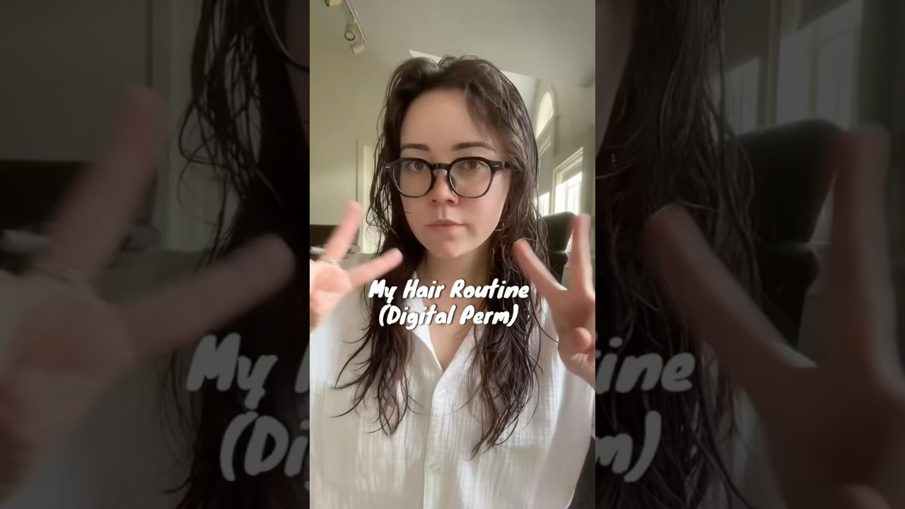 How I take care of my Digital Perm ✂️#digitalperm #kbeauty #haircare