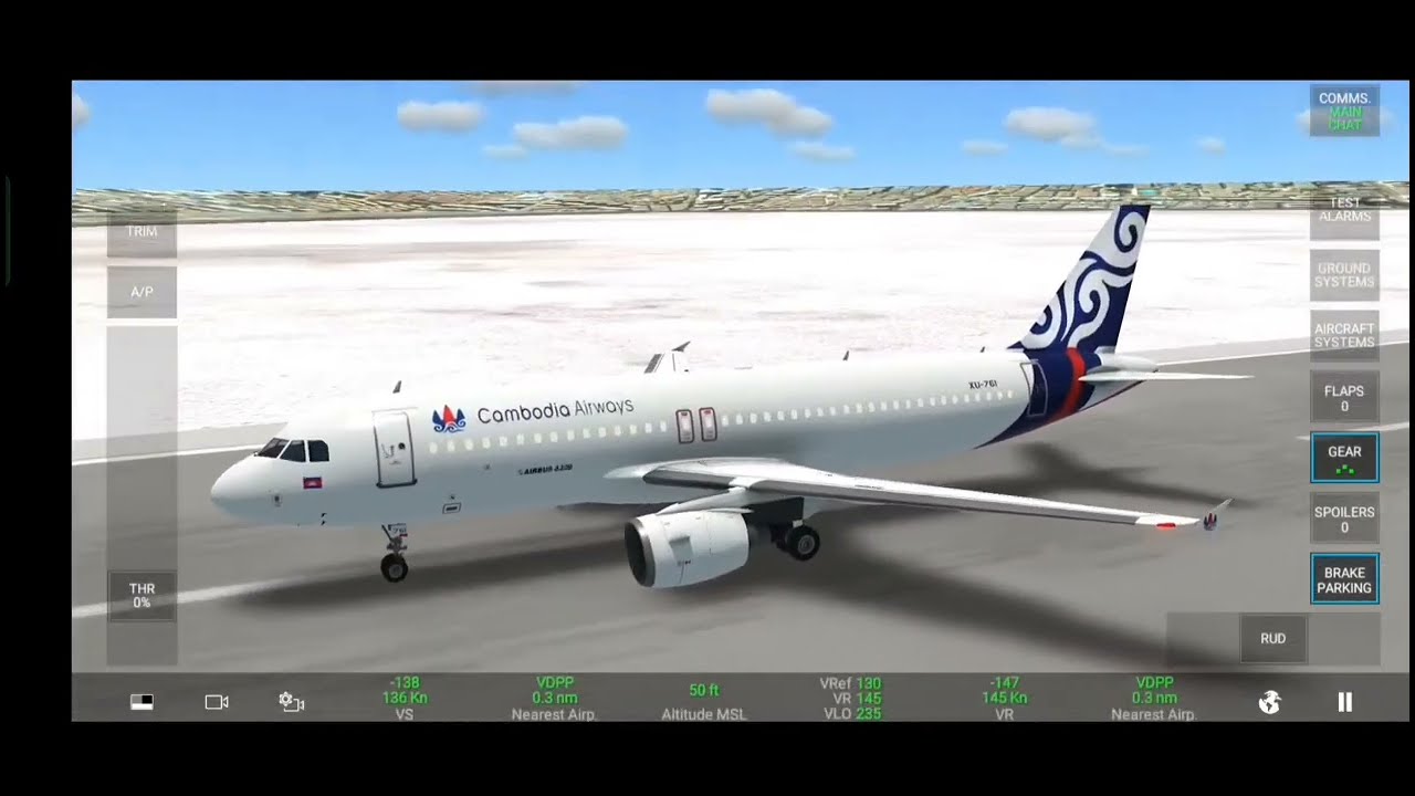 RFS-Real Flight Simulator -Tan Son Nhat INTL to Phnom Penh INTL//Full Flight//Cambodia Airway//