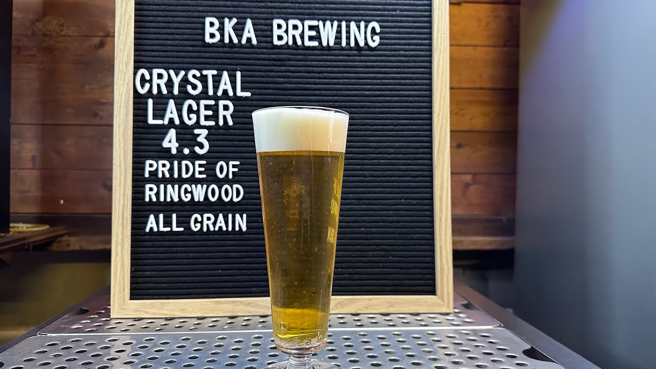 ALL GRAIN Light Crystal Lager | Pride of Ringwood & M84 | Grain to Glass Recipe
