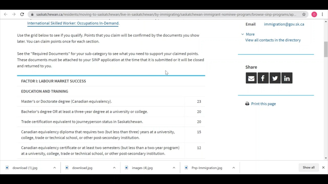 How to Calculate Canada SINP Points in 2021| SINP Points Assessment | SINP step-by-step guide