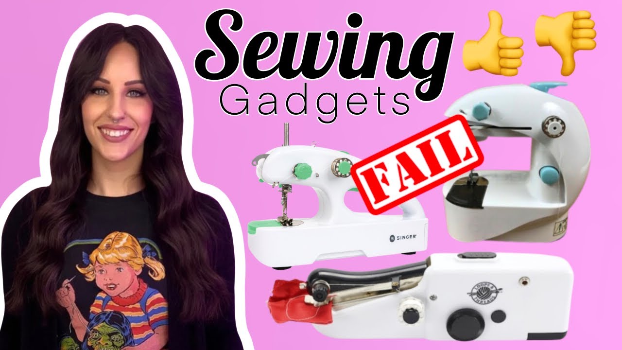 Testing 3 Sewing Machine Gadgets - Singer Stitch Quick + Sewing Genie & Handheld Chainstitch FAIL