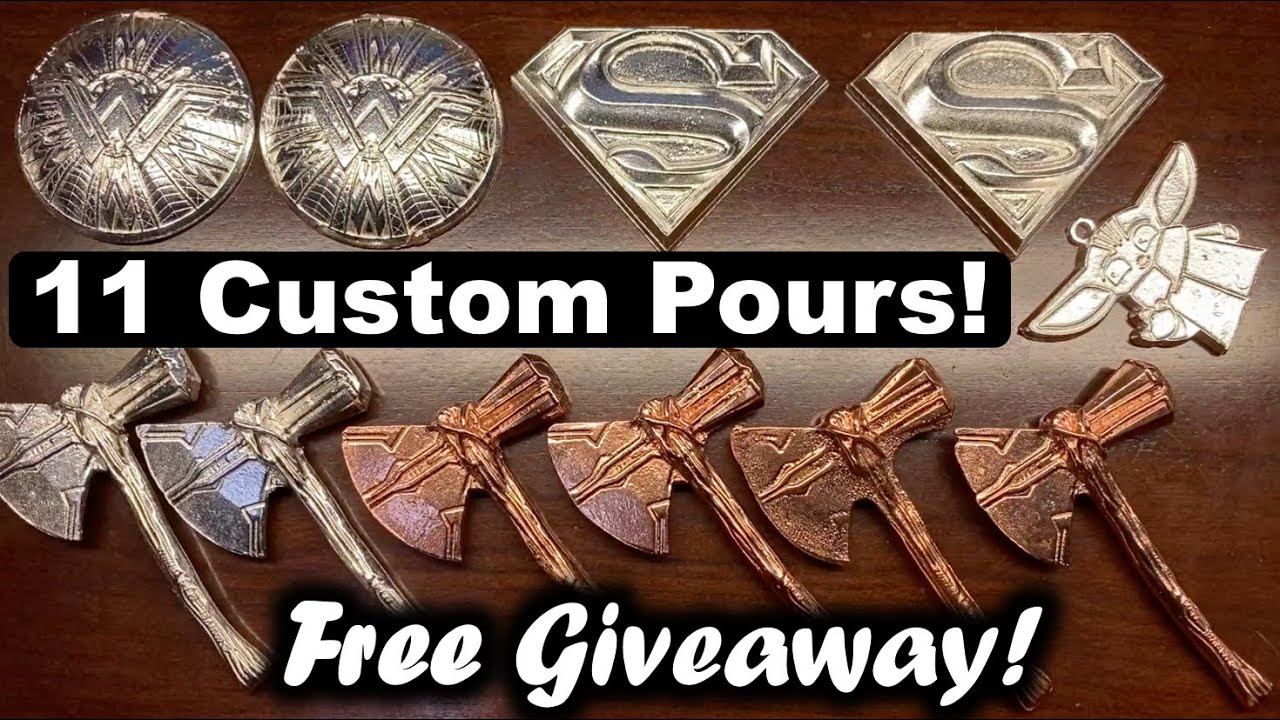 Pouring .999 Fine Silver and Copper To Fill Big Order! Free Giveaway!