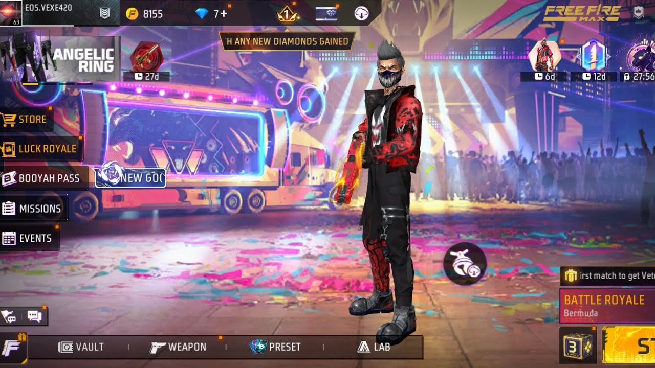 Live Free Fire New Rank Season Rank Push Live !! @znx10m