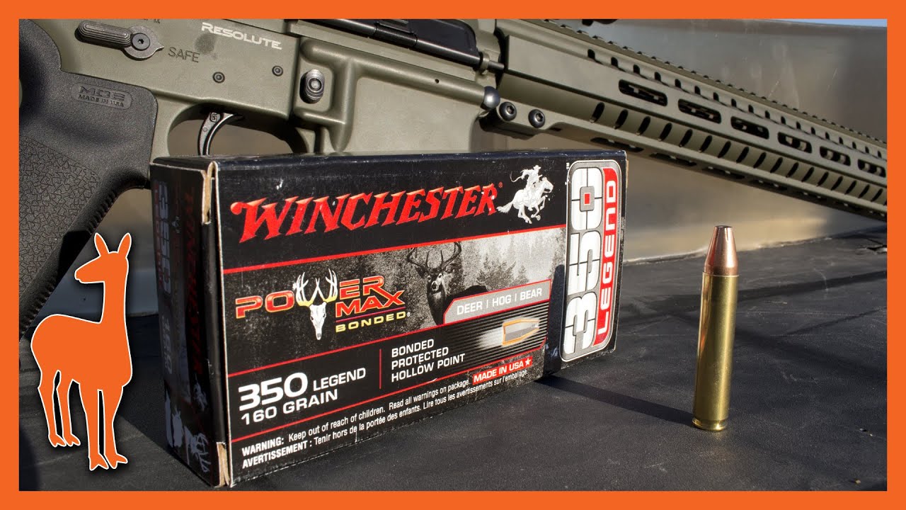 Узрите мощь Винчестера Power Max Bonded! 160-грановая пуля 350 Legend Hollow Point