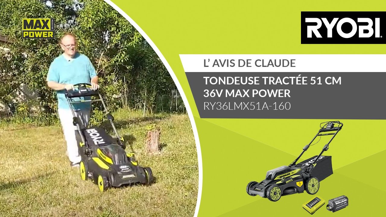 Tondeuse RY36LMX51A-160 RYOBI® - L’avis de Claude
