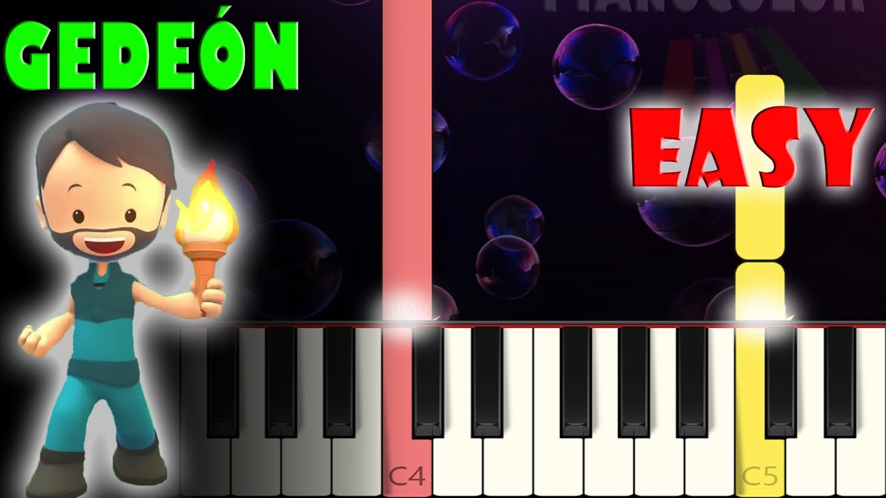 Pequeños Héroes - Gedeón | Piano Cover | Tutorial FÁCIL | Karaoke