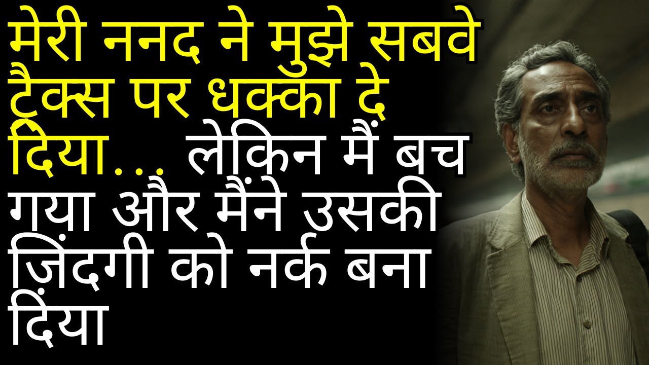 मेरी ननद ने मुझे सबवे ट्रैक्स पर धक्का दे दिया… लेकिन मैं बच गया और मैंने उसकी ज़िंदगी को नर्क बना