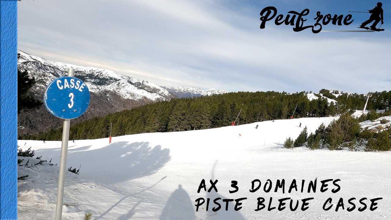 Ax 3 Domaines - Piste bleue Casse (station de ski Bonascre en Ariège)