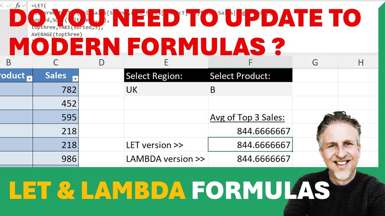 ⭐Улучшите свои формулы с помощью LET и LAMBDA