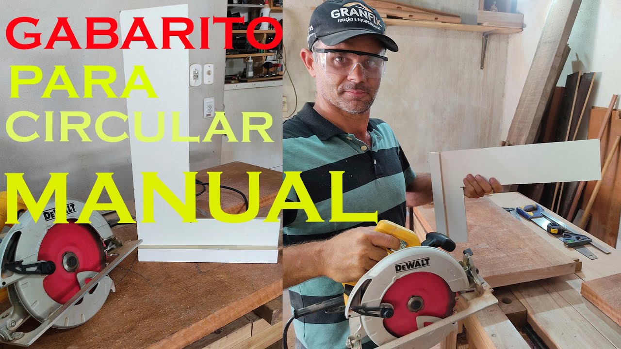Gabarito Para Cortes Com Serra Circular MANUAL, simples e pratico