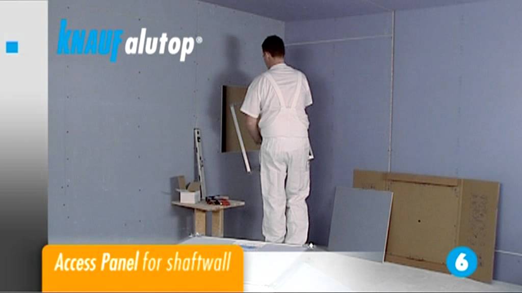 Монтаж ревизионных люков KNAUF alutop®