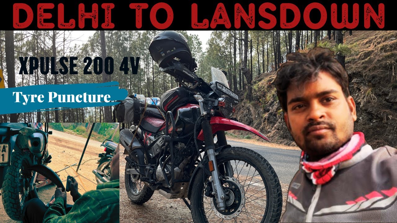 EP-01 | Delhi to Lansdowne on Hero Xpulse 200 4v! |SOLO RIDE | TYRE FLAT ON MID WAY.