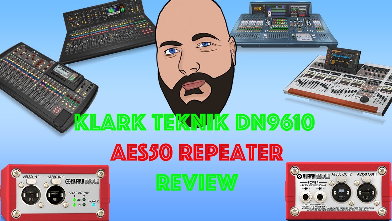 DN9610 - Klark Teknik Dual AES50 Repeater for Midas / Behringer Snake Stagebox and Console