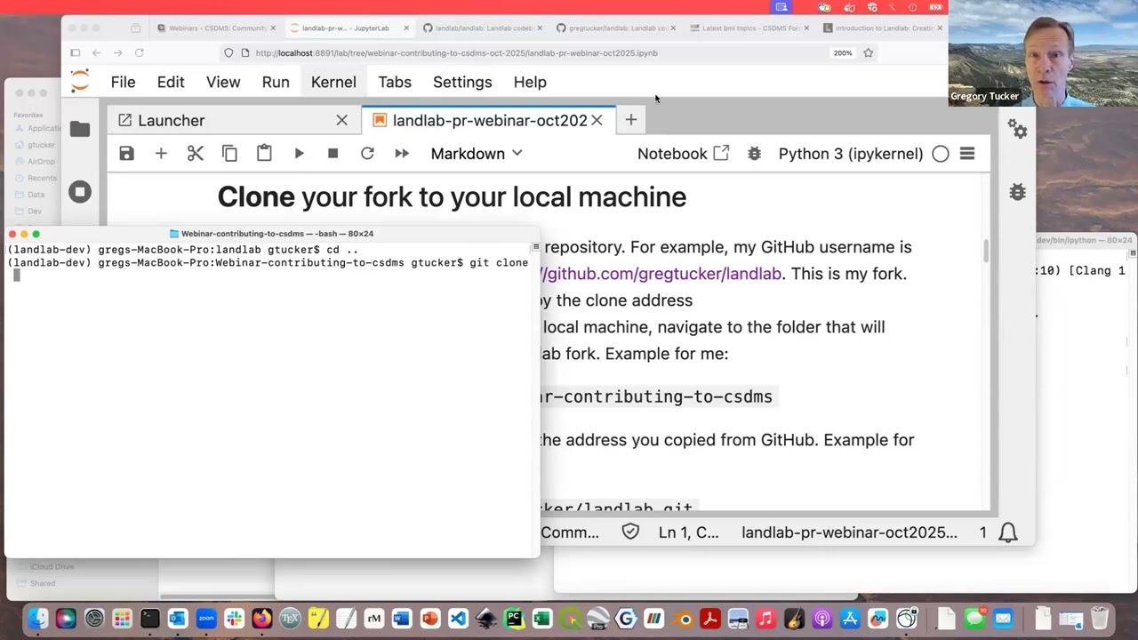 CSDMS Fall webinar 2025 by Greg Tucker