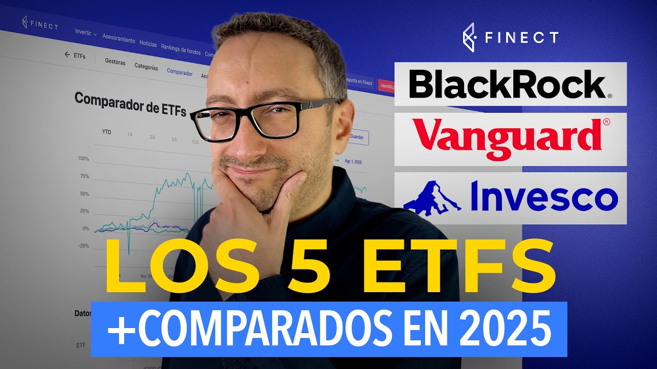 Top 5 ETFs M&Aacute;S COMPARADOS en 2025: 🚀 ORO 💰 y S&P 500 lideran el ranking 🏅