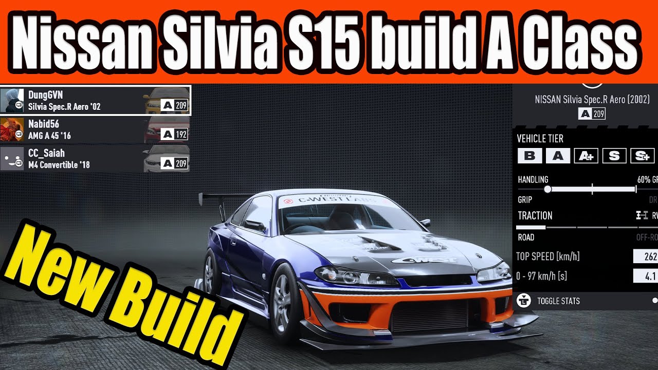 Nissan Silvia S15 Spec R Aero build A Class in NFS Unbound - New Build