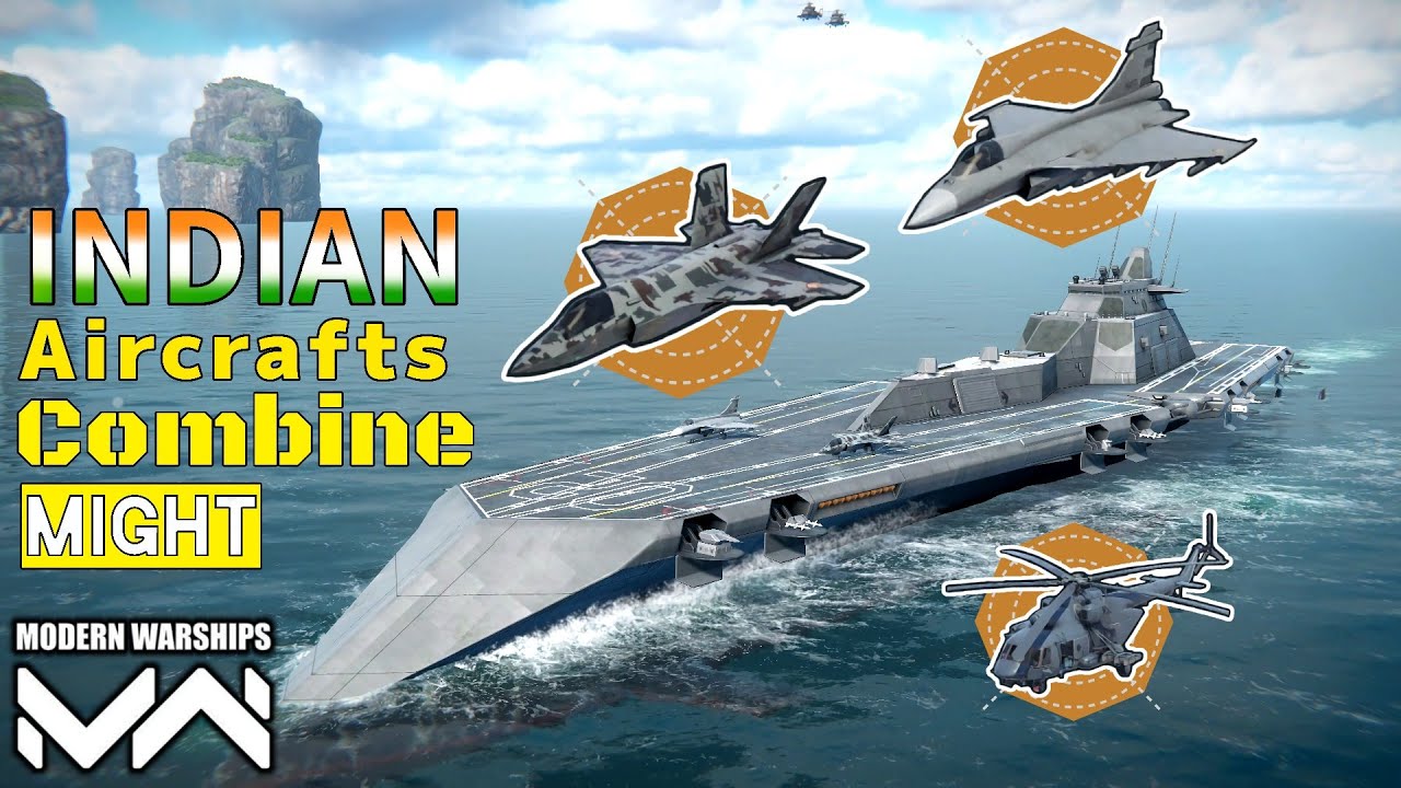 Indian Aircrafts Combine Air Power show  / Modern Warships _ gameplay