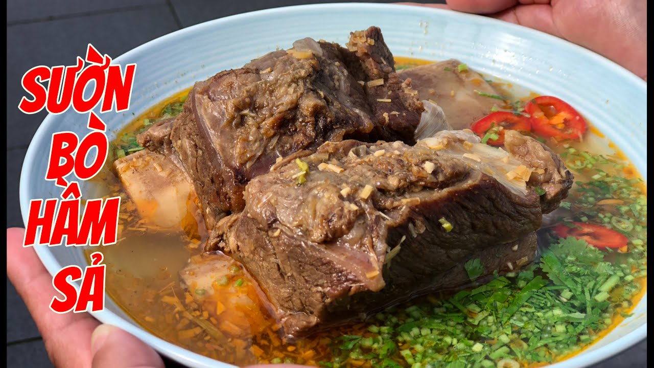 Lemongrass beef ribs stew is delicious with rice noodles or noodles | ⁠@tamanhalan3849