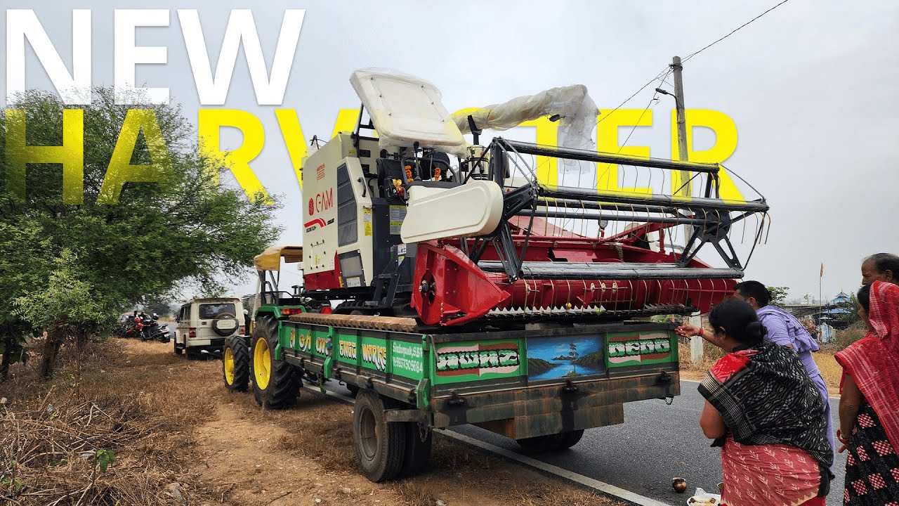 New Harvester Delivery | GAM Harvester | Paddy harvesting with Combine Harvester