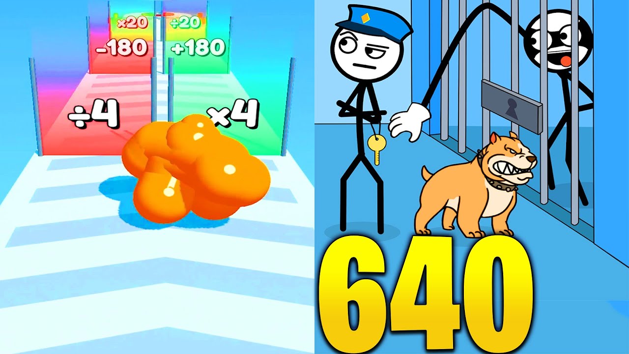 Tall man run VS Thief Puzzle - All Levels SpeedRun Gameplay