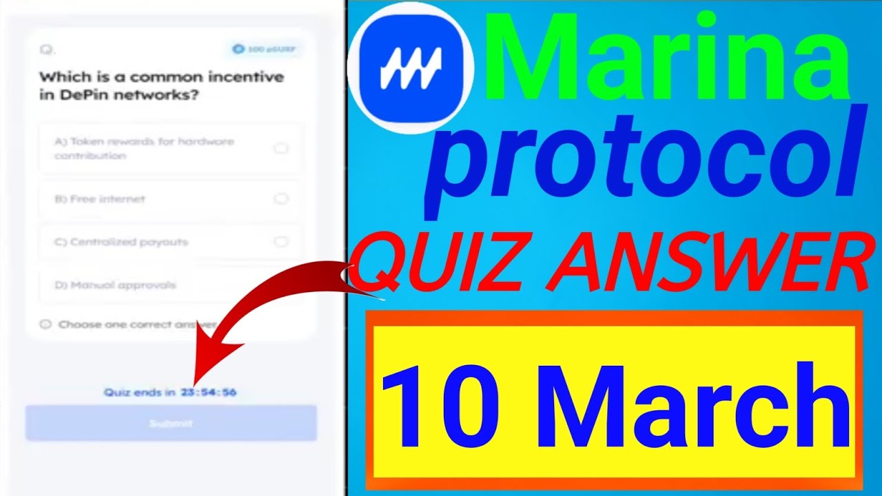 Marina protocol daily quiz answer | 10-11 March 