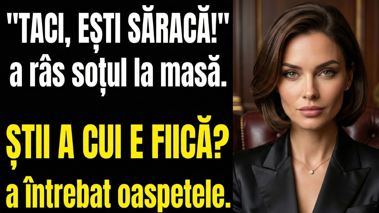 Soțul m-a umilit la eveniment, dar nu știa a cui fiică sunt...
