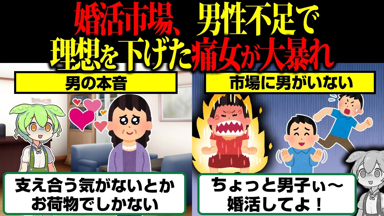 【世紀末】年収400万で「妥協」してやる…アラフォー婚活女子ブチギレ大暴れ【ずんだもん】