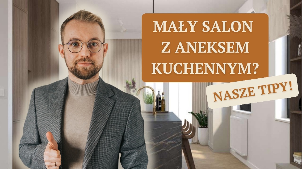 Jak urządzić mały salon z aneksem kuchennym? | Układ, kolory, błędy