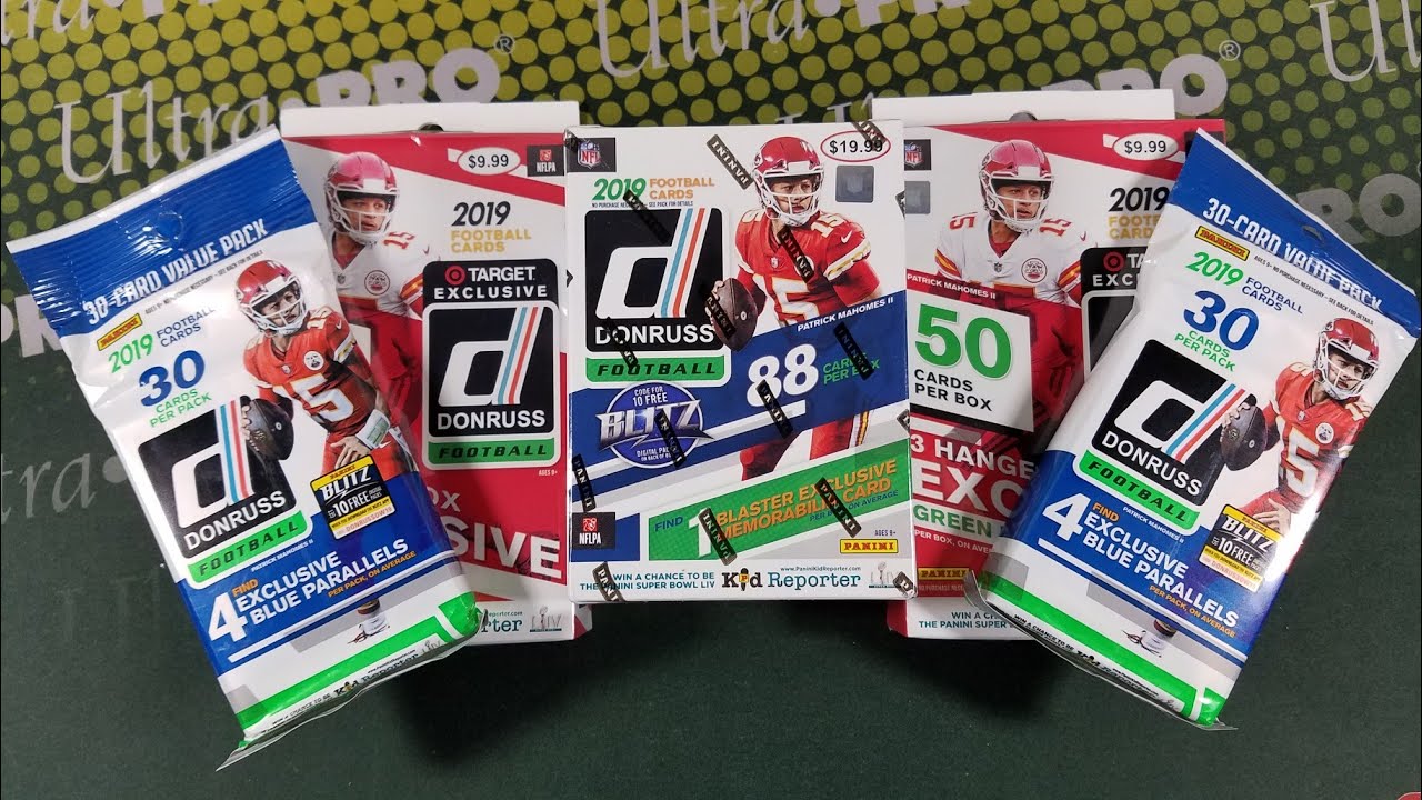 2019 Donruss Football Retail Review. Blaster Box, Hanger Boxes/Packs