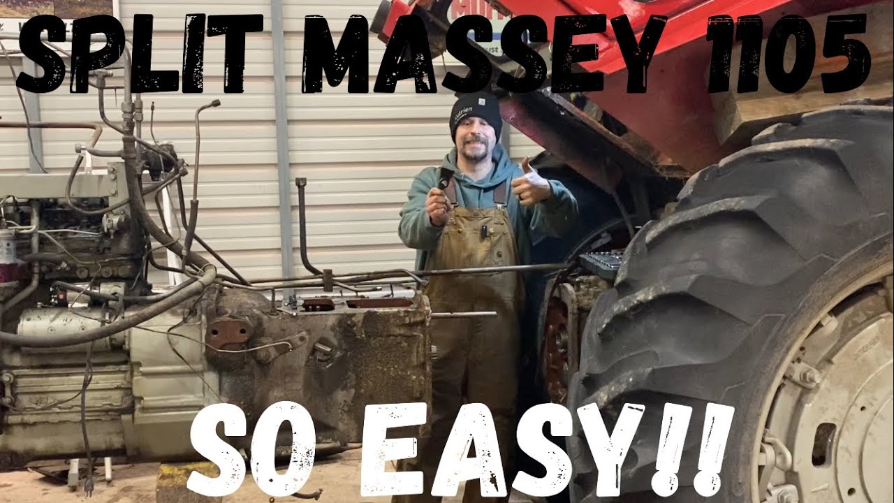 Разборка трактора Massey Ferguson 1105 за 30 минут! Вилы переключения передач и муфта ВОМ сняты!