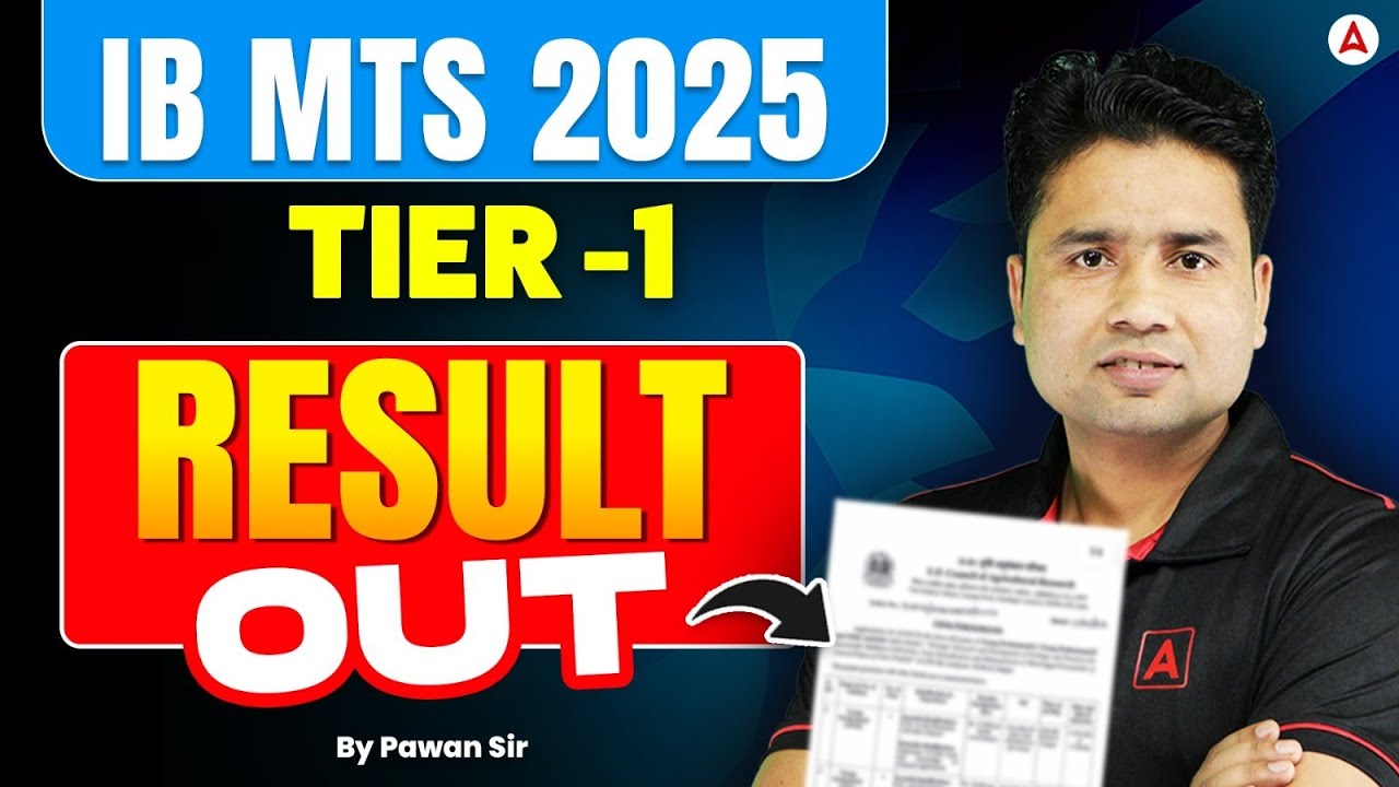IB MTS Result 2026 Out | IB MTS Tier 1 Result 2026 | IB MTS Cut Off 2026 | By Pawan Moral Sir