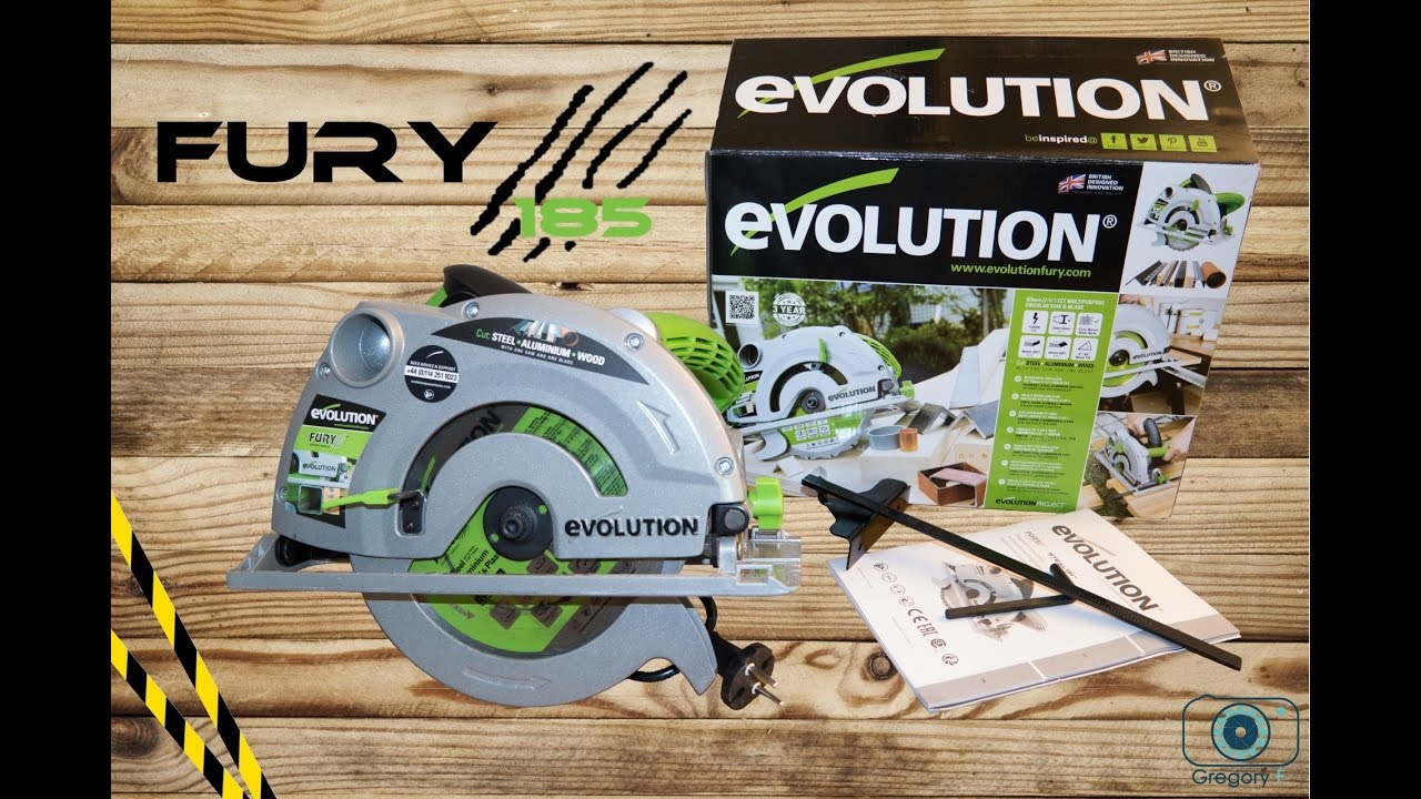Scie circulaire EVOLUTION FURY B (185mm) - Déballage et prise en main