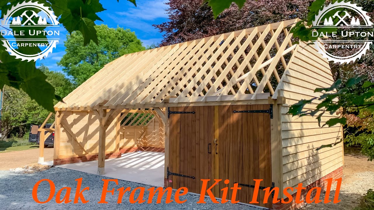Three Bay Oak Frame Garage Kit Install