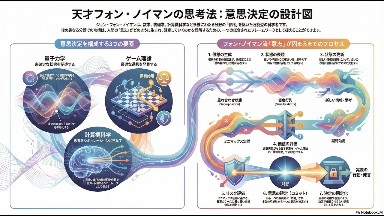 【フォン・ノイマンその2】ノイマンの思考法(意思決定の設計図)