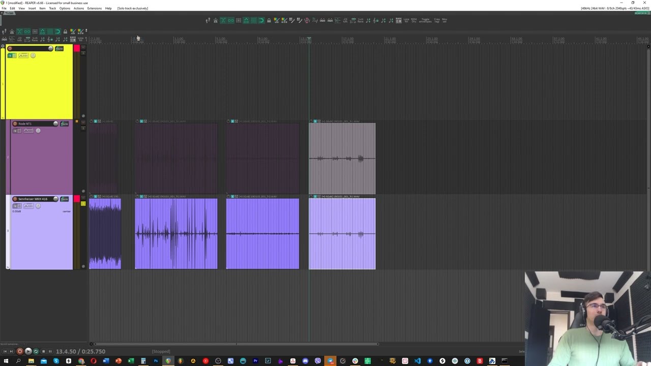 Rode NT1 vs Sennheiser MKH 416 Self Noise Floor Test for quiet sound design